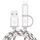 Ba lôi điện thoại sạc dòng cáp dữ liệu 3 trong 1 android type-c của Apple phụ trách nhanh cú đấm nhanh kê chung Huawei đầu rộng chính hãng ban đầu là một Trailer đa chức năng 2 với nhiều hơn một dòng dài 1m - Phụ kiện điện thoại di động ốp lưng samsung a51