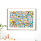 1000 piece puzzle frame 51x73.5 Murakami Takashi Sunflower Doraemon Doraemon puzzle with white edge framing