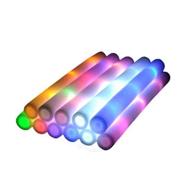 ໂຮງງານຜະລິດໂດຍກົງຂາຍສີ sponge glow stick foam stick flash stick ເອເລັກໂຕຣນິກຂະຫນາດໃຫຍ່ຄອນເສີດ glow stick LOGO customization