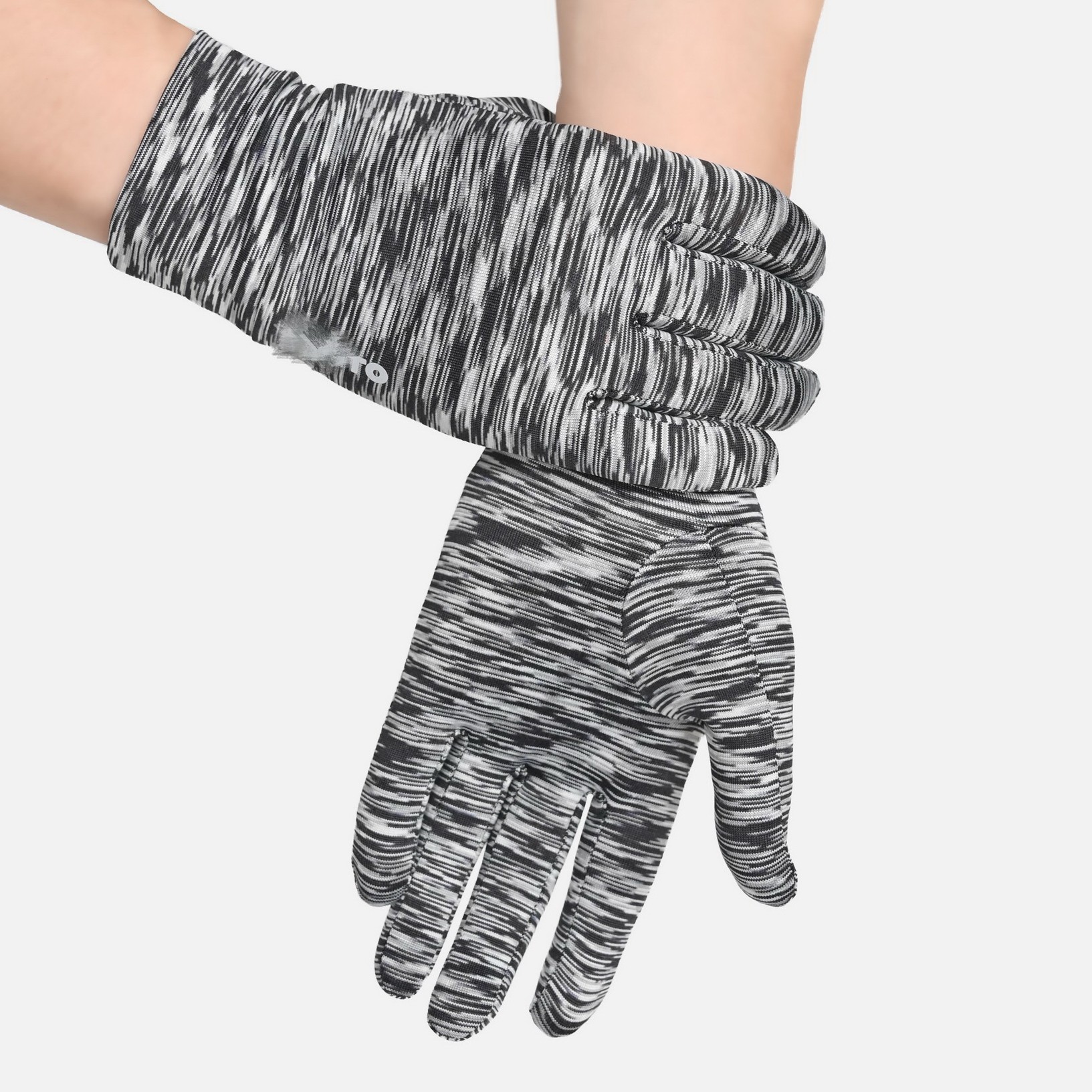 Export Thin REFLECTIVE SPEED DRY SPORTS GLOVES SKI LINER SUNSCREEN BLACK OUTDOOR BIKE RUNNING FIVE FINGERS POINTS FINGER