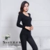 Quần lót nữ thân nhiệt mỏng Qiuyi Qiuku phụ nữ cotton phù hợp với cơ sở mặc áo len cotton bó sát phần mỏng