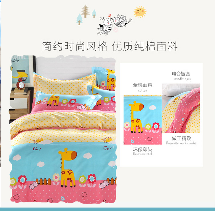 Tùy chỉnh 100% cotton quilt đơn mảnh bông hoạt hình trẻ em học sinh đơn 1,2m đôi 2,0m quilt 1,8m - Quilt Covers chăn hè everon