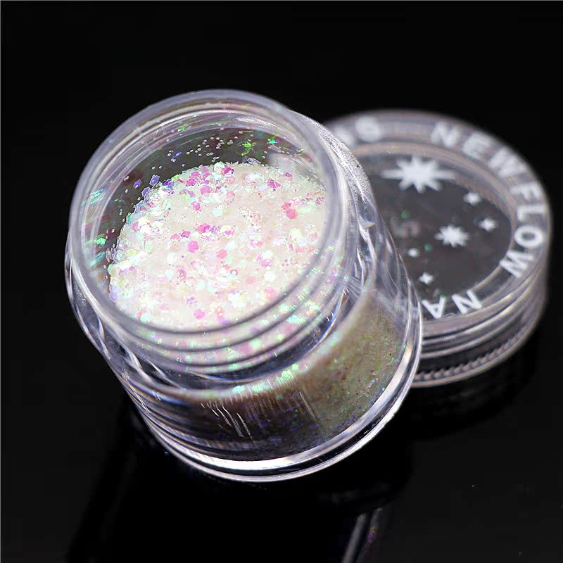 Long lanh hiệu suất sân khấu móng tay trang điểm tươi sáng phấn mắt phấn cao bóng bột sequin laser trị liệu bột móng bảng mắt tarte