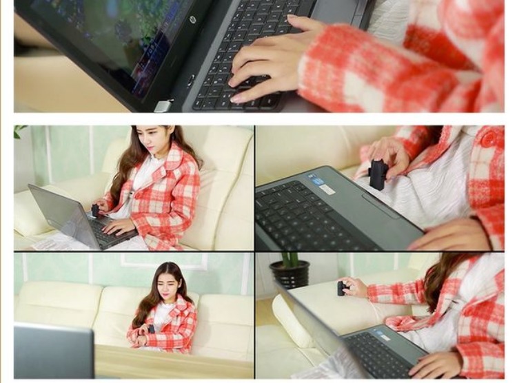 Bán chạy nhất vòng không dây 2.4G quang điện lười kinh doanh vi sáng tạo nhỏ sofa dễ thương USB chuột không dây - Nhẫn nhẫn vàng 24k