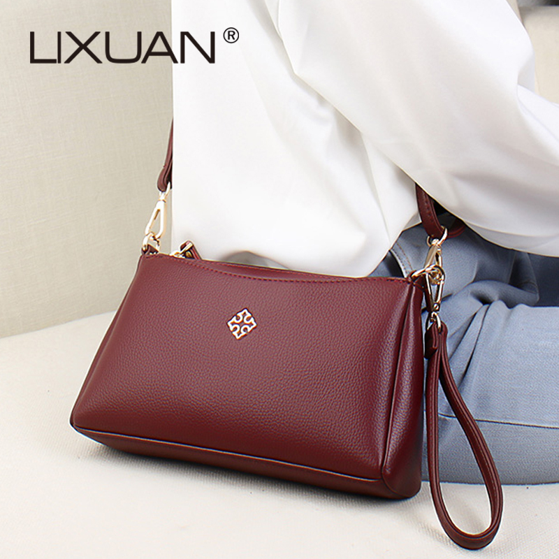 Middle-Aged Mother's Bag for Women 2026 New Fashion Small Bag Ladies' Soft Leather Shoulder Crossbody Bag Coin and Phone Bag
