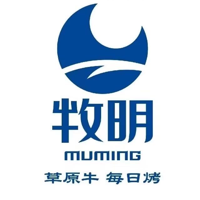 牧明牛肉干的LOGO