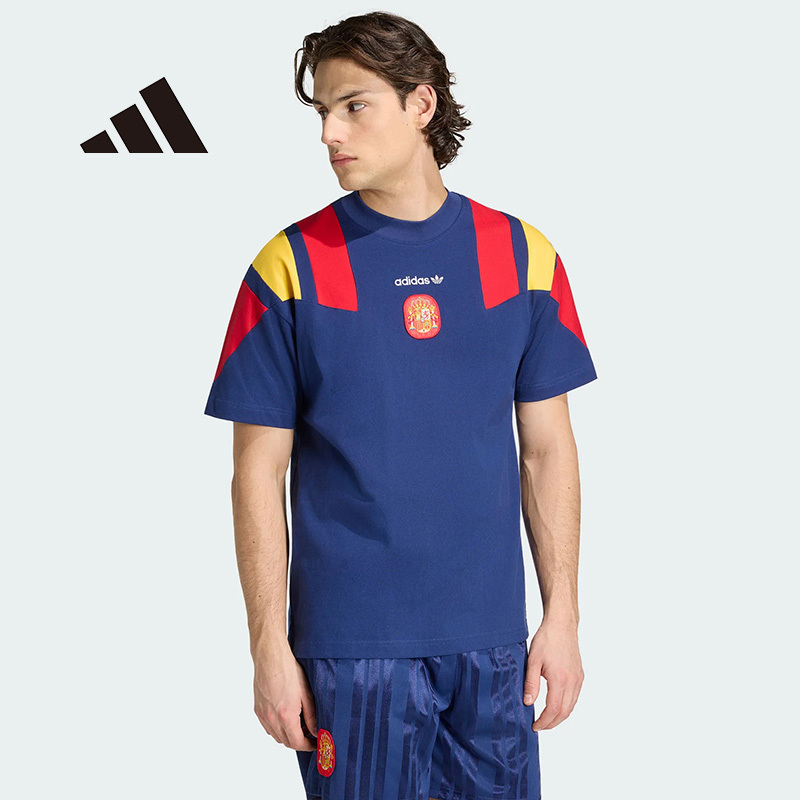 Adidas Adidas Men's 2026 Summer New Football Casual Culture Loose Short-Sleeved T-Shirt Kg2574 Adidas Adidas Men's 2026 Summer New Football Casual Culture Loose Short-Sleeved T-Shirt Kg2574