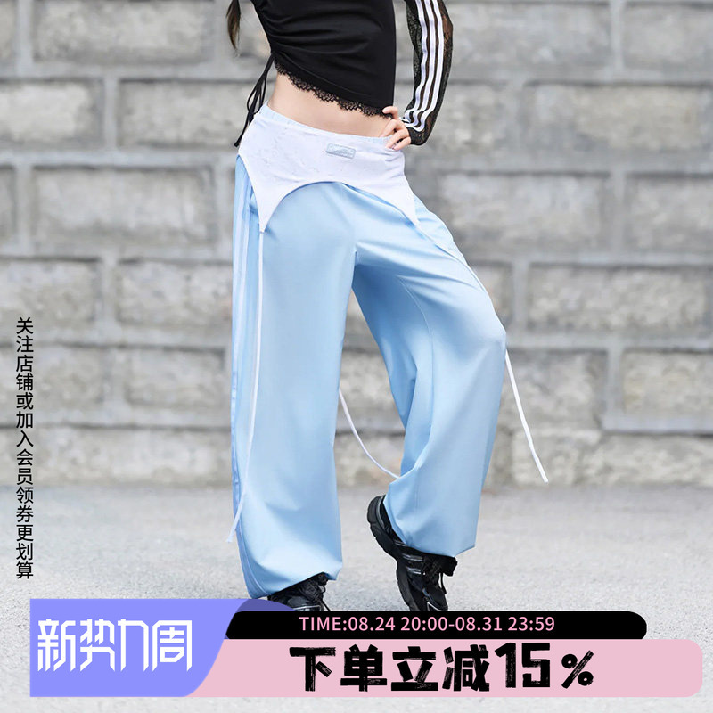 Adidas Women's Pants 2026 Autumn New Cool Quick-Dry Loose Casual Sports Long Pants Banana Pants Kz4220