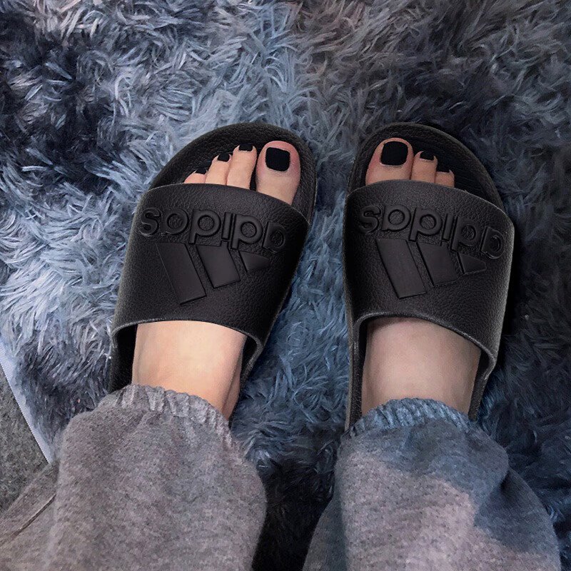 Adidas Men's and Women's Shoes Spring Casual Home Slippers Outdoor Lightweight Beach Slippers If7371