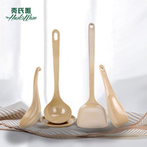 Shells rice husk spatula kitchen household cooking shovel long handle adhesive hook kitchenware set non-stick pan special shovel