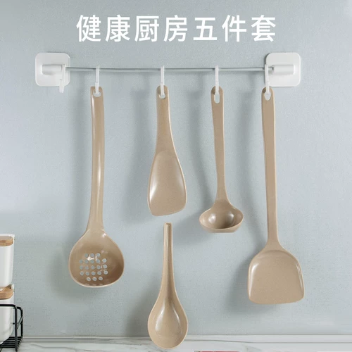 Shell Weijia Семейство с небольшим количеством Gulcation Kitchen Rice Shell Длинная ручка с крючком японской горячей горшкой ложки ложки ложки ложки ложки Пространственные микробы утечка