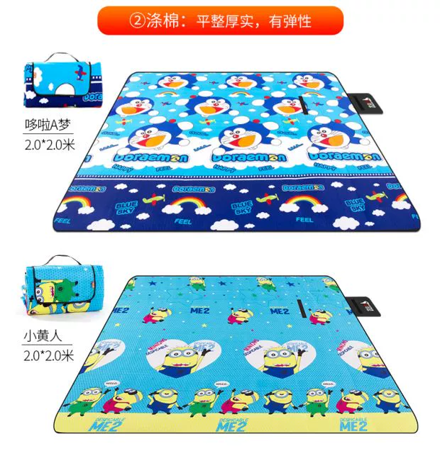 Picnic mat ẩm pad ngoài trời dày dày đi chơi hoang dã mùa xuân du lịch thảm cỏ di động dã ngoại vải mat - Thảm chống ẩm / Mat / Gối