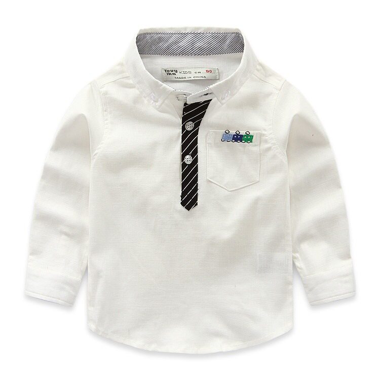 Chemise garcon à manche longue - Ref 2074190 Image 8