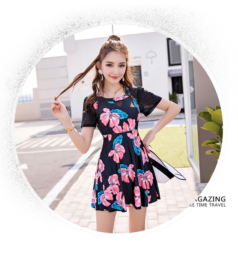 Áo tắm nữ 2019 mới đầm một mảnh cổ tích fan hâm mộ bảo thủ che bụng thon gọn gợi cảm cỡ lớn Hàn Quốc đồ bơi - Bộ đồ bơi One Piece áo tắm 1 mảnh