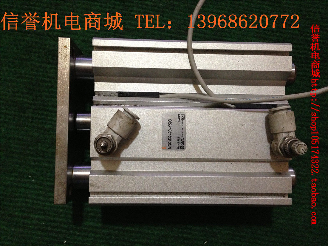 Second-hand Japan imported SMC MGQM32-90-Y59B three-rod cylinder pneumatic components new color