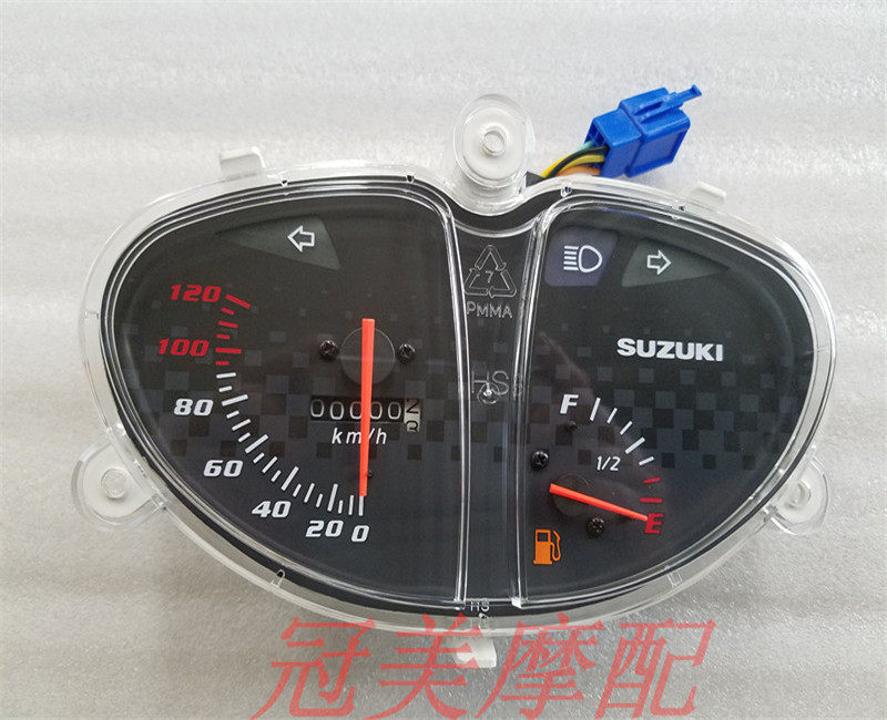 Scooter blue superstar HJ125T-7 8 8A 11A meter cover red gold and silver superstar meter glass beimeter mirror