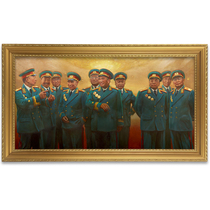 Framed painting like the top ten marshals standing Image living room office decoration painting wall painting Mao Zedong portrait
