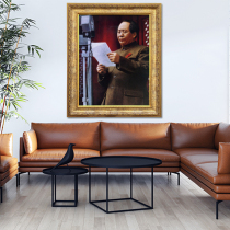 Framed portrait Opening Ceremony speech Hanging painting Standard standing image Modern mural Hanging painting Propaganda painting Lobby painting