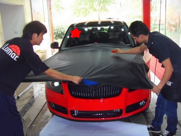 Light black modified film car all car tape roof film hood interior car sticker carbon fiber sub - photofilm