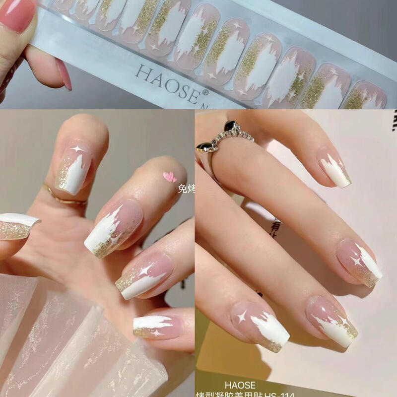 Double-Ended 22-Finger Nail Stickers, No-Bake Gel Nail Stickers, Waterproof and Long-Lasting, 3D Wearable Nail Polish, Finished Nail Patches, Thin Nail Pieces Double-Ended 22-Finger Nail Stickers, No-Bake Gel Nail Stickers, Waterproof and Long-Lasting, 3D Wearable Nail Polish, Finished Nail Patches, Thin Nail Pieces