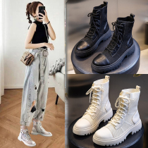Net yarn Martin boots Women Summer thin breathable Chains Cool 100 hitch Inn wind mesh hollowed-out spring summer short boots