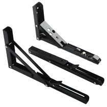 Stainless Steel Folding Triangle Bracket Wall Carriage Active Shelf Separator Laminate Holder black support