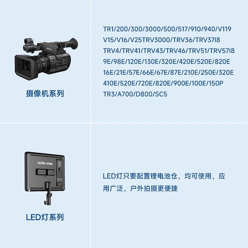 Sony, совместимые литиевые батарейки, видеокамера, радио-няня, батарея, светодиодный заполняющий свет, P120