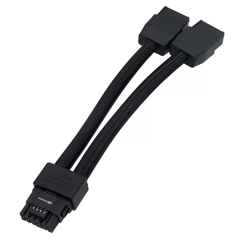 Питательный кабель графической карты 2x8Pin на 16Pin RTX4090 8PIN на 12VHPWR усиленная сеть без термоусадочной трубки