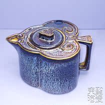 Teapot antique decoration jug swing piece color glazed kiln changing tea tea pot Jingdezhen ceramic teapot single pot tea set