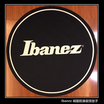 Ibanez electric guitar Ibanna rock carpet mat guitar perimeter round black decorative shock-absorbing carpet