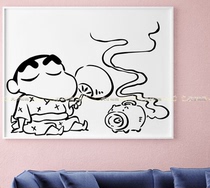 Crayon Xiaoxin creative personality wall stickers Bedroom background wall Sofa wall removable Kindergarten cartoon warm stickers