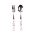 Sáng tạo gốm inox cầm tay bộ đồ ăn 2 mảnh đặt phim hoạt hình trẻ em thìa học sinh dễ thương dài xử lý muỗng nĩa - Đồ ăn tối khay đựng đồ ăn dặm cho bé Đồ ăn tối