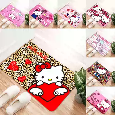 Cartoon floor mat into the door Cute doormat Bedroom door Kitchen bathroom powder room absorbent floor mat Toilet non-slip mat