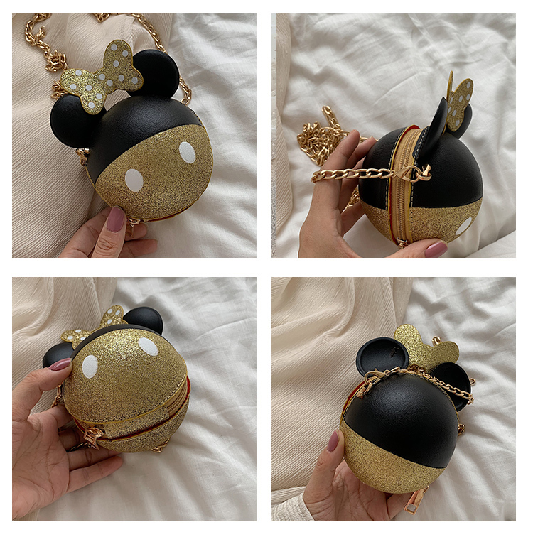 Bé gái thời trang dễ thương Túi xách công chúa Mini Minnie đeo vai nữ thủy triều túi trẻ em làm đẹp bùng nổ - Túi bé / Ba lô / Hành lý túi xách của trẻ em