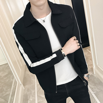 Casual jacket mens jacket spring and autumn wild 2021 new light cooked wind mens fried street spirit guy top