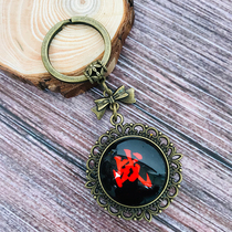 Xiao Zhan Keychain pendant peripheral drawing custom photo double-sided Wang Yibo net red jewelry lettering creative diy