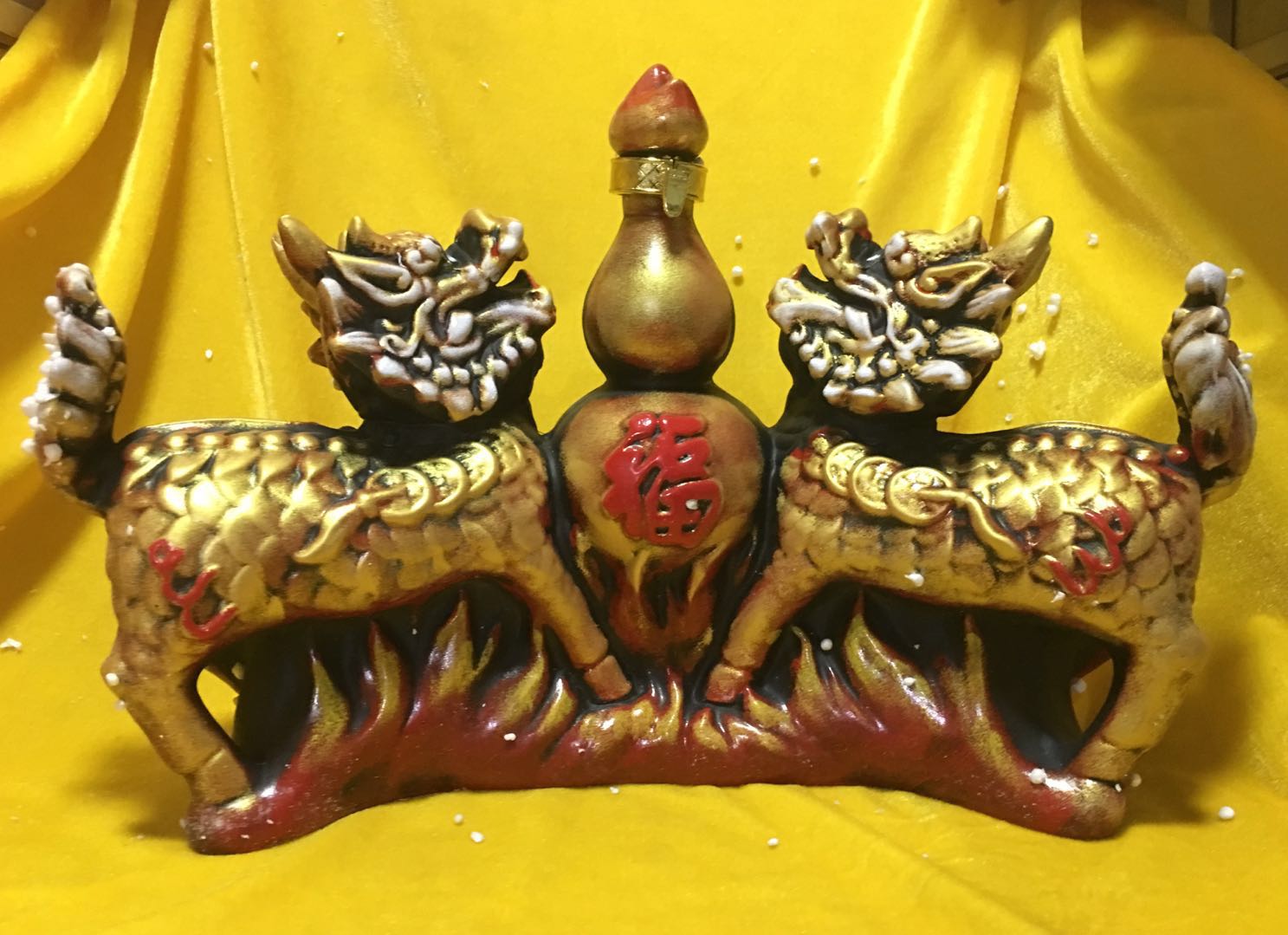 Ceramic Wine Bottle Collection 8065 Wine Cabinet Show Auspicious Fine Kirin Offering Height Original Dress Height 40 Height 2