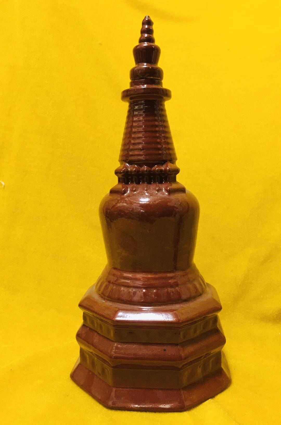 Ceramic bottle collection 602 fine depiction of the cast type 26 cm high 2 kg high capacity of intact wine bottle