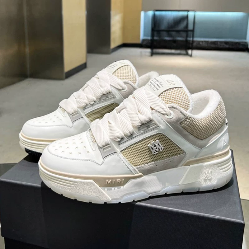Women's bread shoes 2026 spring and summer MA-1 thick-soled heightening sports sneakers stars the same style couple versatile casual shoes trend