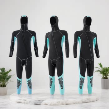 3/5/7mm neoprene hooded warm wetsuit for men and women winter cold-proof surfing and snorkeling one-piece swimsuit