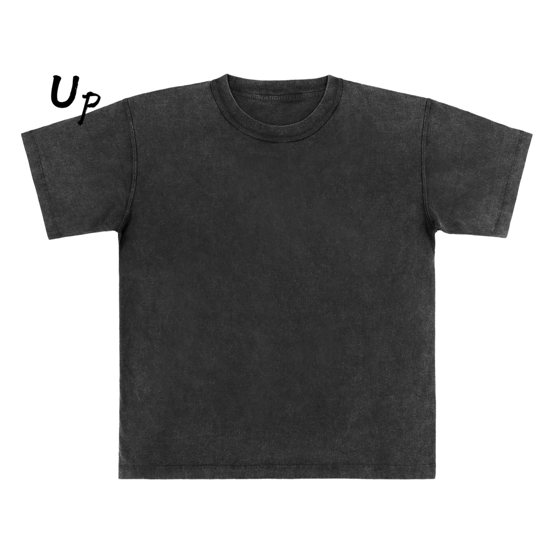 (Domestic spot) SCARED OF KARMA Vintage T-shirt washed and made old short-sleeved bottoming