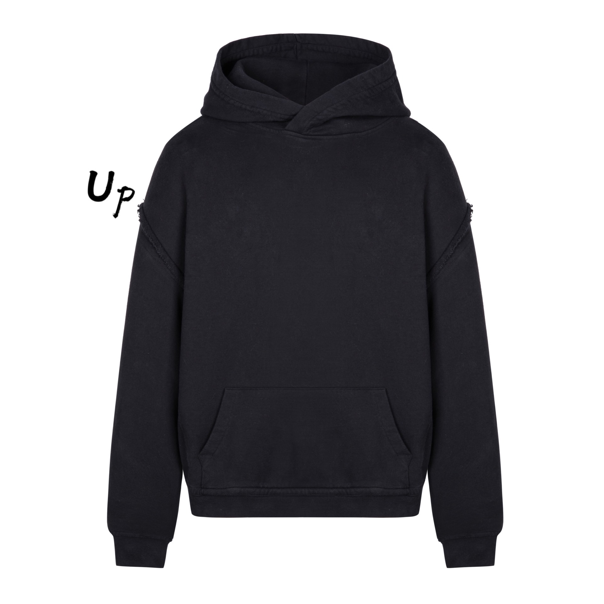 (Domestic Spot)SCARED OF KARMA Pullover Hoodie Basic Heavy Hooded Sweater