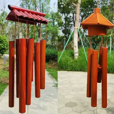 Bamboo music wind chimes hanging creative hotel garden bed and breakfast wind chimes decorative hanging home garden courtyard bells