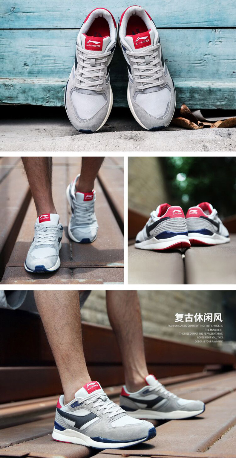 Li Ning giày của nam giới giày thể thao đích thực 2018 mùa hè retro giày chạy giày lưới thoáng khí forrest giày giày thường giày nữ thể thao