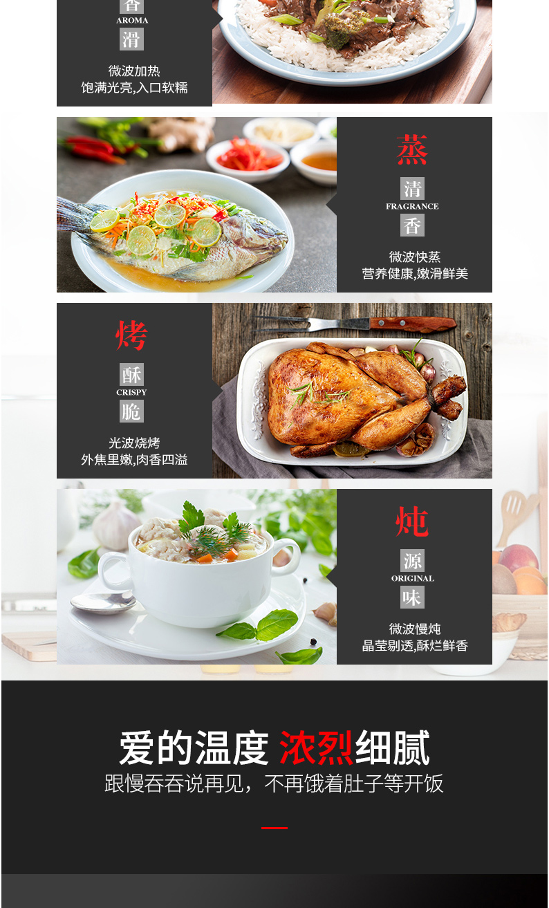 Lò vi sóng Galanz nhà đối lưu thông minh lò nướng một lớp inox 23L dung tích lớn - Lò vi sóng lò nướng southstar 1 tầng 2 khay