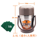 hộp đựng cơm giữ nhiệt zojirushi Alice Gold 304 chân không bằng thép không gỉ cách nhiệt hộp ăn trưa nhiều lớp dung tích lớn siêu cách nhiệt có thể bị cháy nồi 2.8L - Hộp cơm điện sưởi ấm camen điện