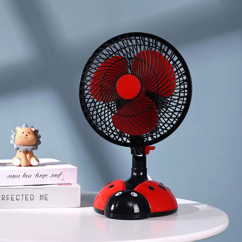 Cartoon Shaking Head Electric Fan Silent Desktop Student Dormitory Mini Fan Bedside Fan Office Home Electric Fan