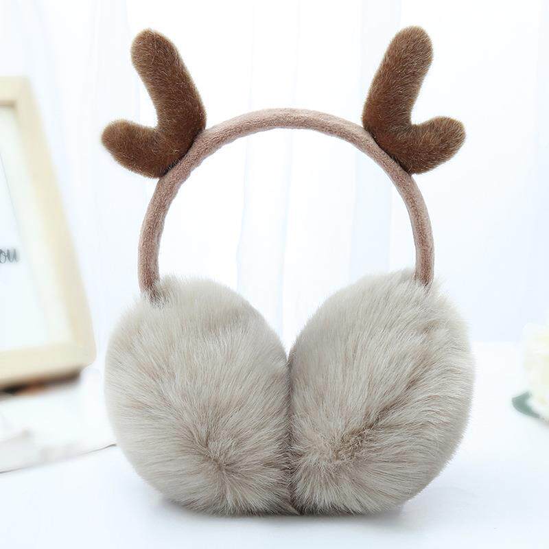 Net red antler earmuffs earmuffs warm female ear warmer earmuffs Korean version cute earmuffs winter adult earmuffs