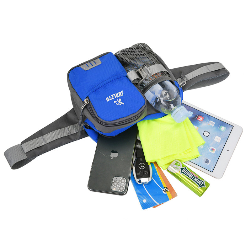 Outdoor Sports Running Water Bottle Waist Bag for Men and Women, Multifunctional Marathon Equipment, Mountaineering Mobile Phone Large Capacity Waist Bag