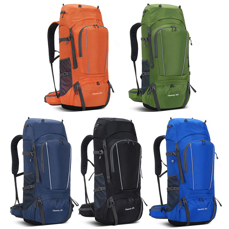 2025 Outdoor Large Capacity Mountaineering 80 liter Multi functional Camping Tent, Anti Splashing Water Travel Backpack Bag for Hiking